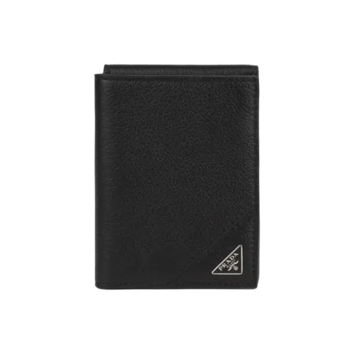 PRADA Кошелек из телячьей кожи унисекс черный