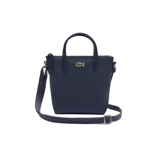 LACOSTE PVC Тоут Сумка Сумка для покупок Сумка на плечо Сумка мини Женская Синяя