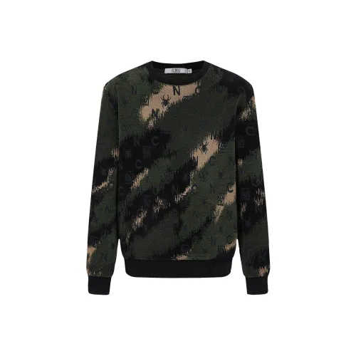 C'N'C Smudge Distortion Series Длинный рукав Свитшот Мужской