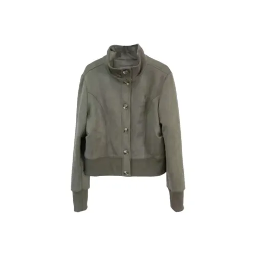 VKXOW Темно-серо-зеленые женские куртки