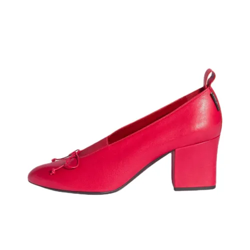 MIU MIU ÉLan Грубый каблук Высокие каблуки 6,5 см Женские Красный
