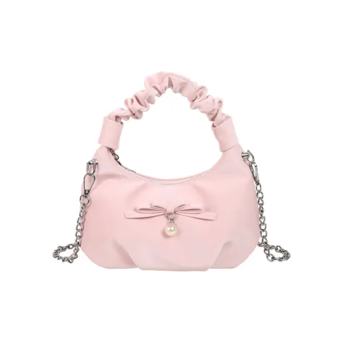 CAREELL Велюр Сумка Стандартная Женская Сатиновая Розовая Цветочная Синяя