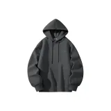 [Heavyweight Флис с подкладкой] Темно-серый (Логотип на груди Mk PEAK HIGHER)