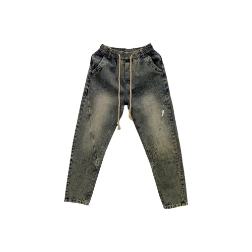 CAT'S PAW Синий Унисекс Джинсы