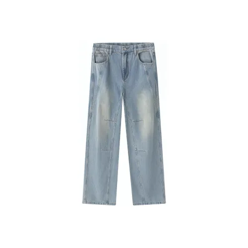 SPRAYGROUND Джинсы унисекс, синий цвет, джинсовая ткань