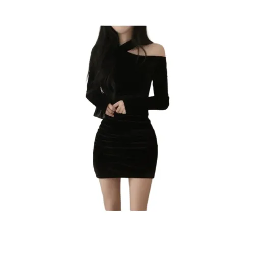 AHRTB Длинное платье с длинными рукавами женское