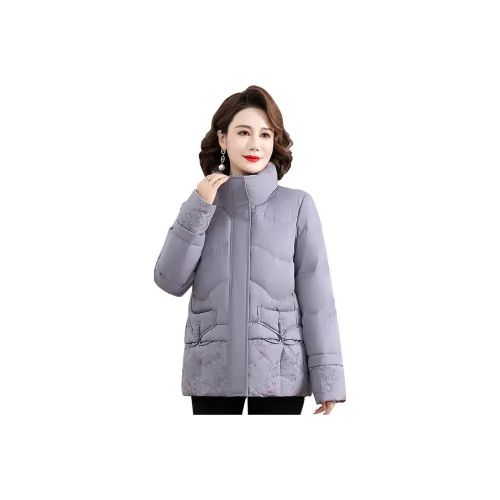 Yalu Зимний воротник-стойка Короткий пуховик Женские