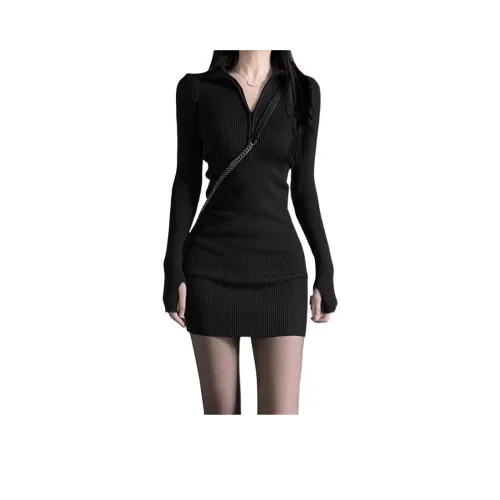 AHRTB Длинное платье с длинными рукавами женское