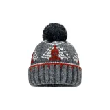 Темно-серый, красный козырек, пряжа