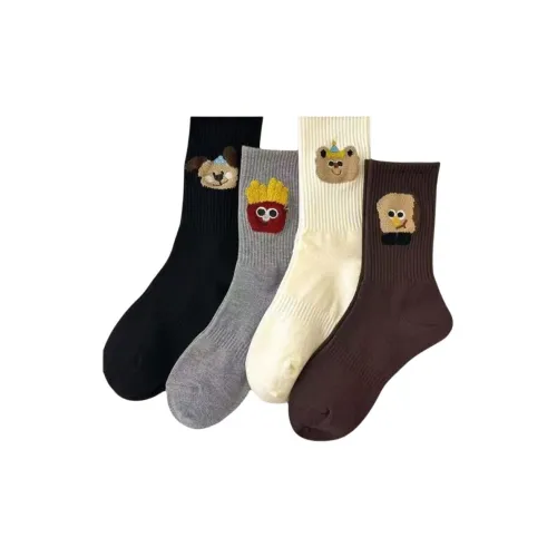 OEING 4 пачки женских носков MID до икры