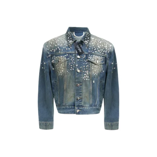 CAT'S PAW Синий Унисекс Джинсовые куртки