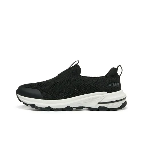 ST SAT Удобная обувь без шнуровки Slip-On для коммутирования с амортизаторами устойчивая к истиранию и скольжению с верхом Mid повседневная женская