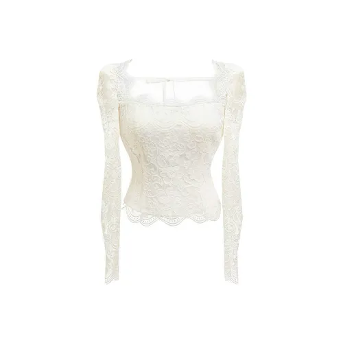 KYKW Светло-бежевые Женские T-рубашки