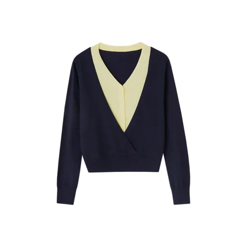 LUYOUYE Темно-синий женский трикотаж