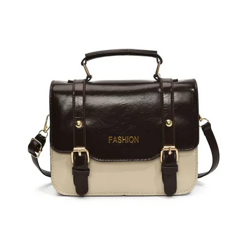 AUNG ПУ (полиуретан) Сумка через плечо Стандартная Бежевый Кофейный Белый