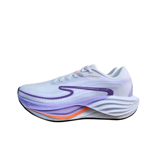 Erke Амортизация Устойчивый к истиранию Дышащий Низкий Топ Спринт Беговые кроссовки Женские Фиолетовый