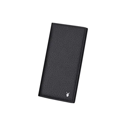 Playboy Sheep Head Layer Leather Wallet Men's Black