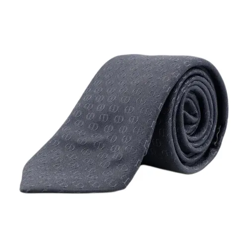 DIOR Шелковые галстуки унисекс темно-серый