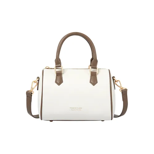 TUCANO Корова Кожа ПУ (полиуретан) Бостон Сумка Плечевая Сумка Ручная Сумка Средняя Женская Кокосовое Молоко Белый