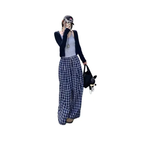 OURUOKE Темно-синий Синий Женские Повседневные Костюмы