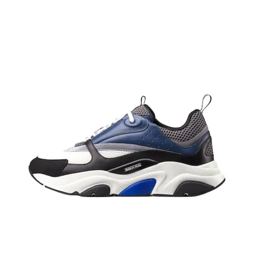 DIOR B22 Амортизация Низкий Топ Спортивная Повседневная Обувь Мужская Синий Черный