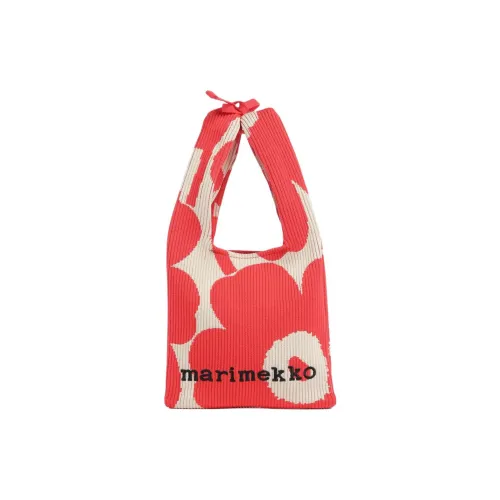 MARIMEKKO Полиэстер Тоут Сумка Сумка для покупок Сумка Мини Женская Красная и Бежевая