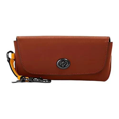 COACH Чехол для очков Коричневый Имбирно-желтый Унисекс