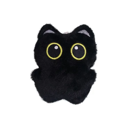 ZOCO Cute Big Eyed Черный Кот Плюшевый Брелок 12 см Высота