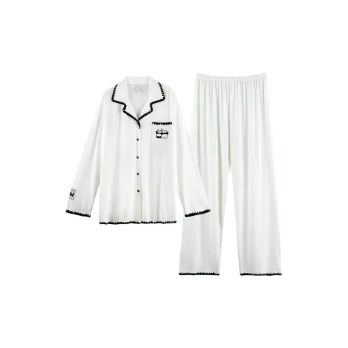 Q'NIANMA Белый Женский Пижамный Комплект