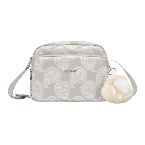 AMERICAN TOURISTER Сумка через плечо из ткани маленькая женская бежевая