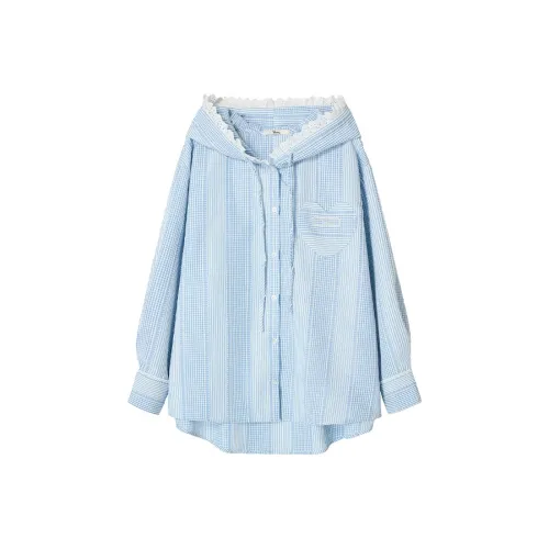 UENA Полосы Рубашка В наличии Унисекс Рубашки