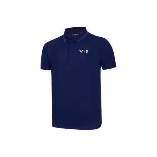Victor Beacon Blue Unisex Polo Виктор Beacon Синий Унисекс Поло