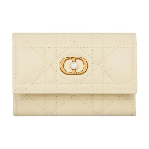 DIOR Jolie Lambskin Wallet Regular Women's Ecru