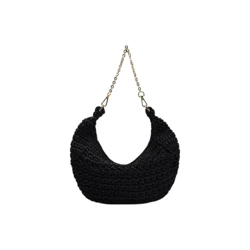 ZARA Полиэстер Плечо Сумка Женская Черная