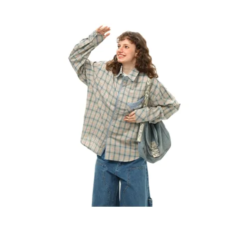 UPWARD LAB Blue Unisex Shirt UPWARD LAB Синий Унисекс Рубашка