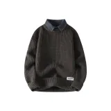 M9905 Темно-серый воротник рубашки