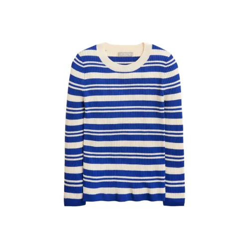 J.Crew Синие Полосы Женские Свитера