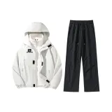 Белый топ + черные штаны