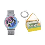 Зеркальце Встреча Винтаж и Будущее Свет-Driven Часы, Браслет Коробка