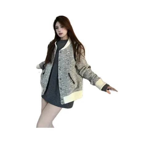 27DESHENGHUO Белый Серый Унисекс Куртки