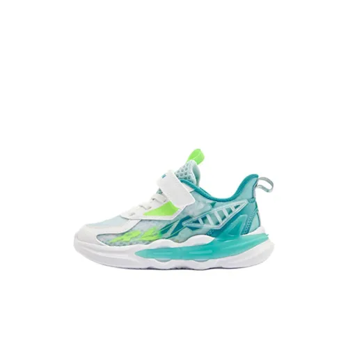 QIAODAN Детская беговая обувь Низкий топ Пудрово-синий Джордан-белый Для дошкольников