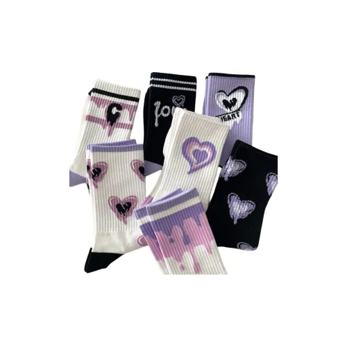 LUNNIFEIYA 7 упаковок OF каждого цвета 1 упаковка унисекс носки до икры MID