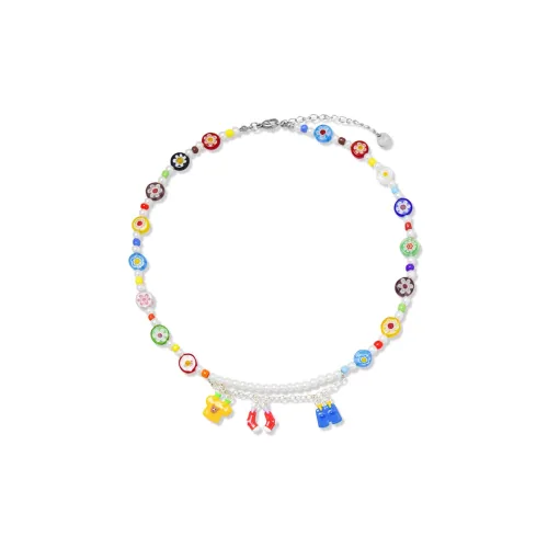 AWE Цветное стекло Ожерелья Женские