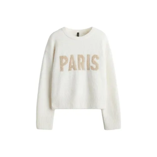 H M Белый Женский Трикотаж