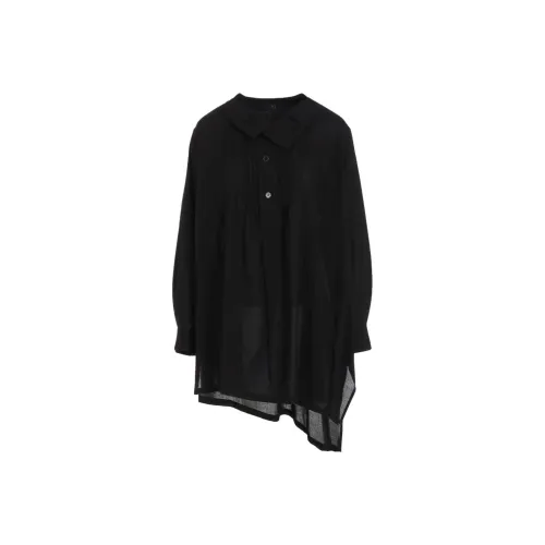 Yohji Yamamoto Y'S FW25 Cotton VIYELLA Pintuck ASYMMETRIC Blouse Shirt Women's Йохжи Ямамото Y'S FW25 Хлопок VIYELLA Pintuck ASYMMETRIC Рубашка Женская
