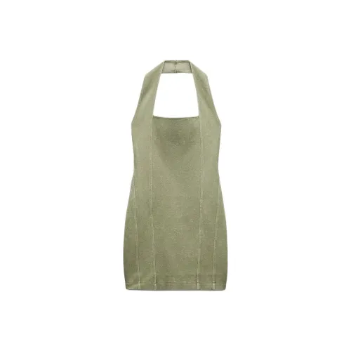 ZARA Khaki Женские Платья без рукавов