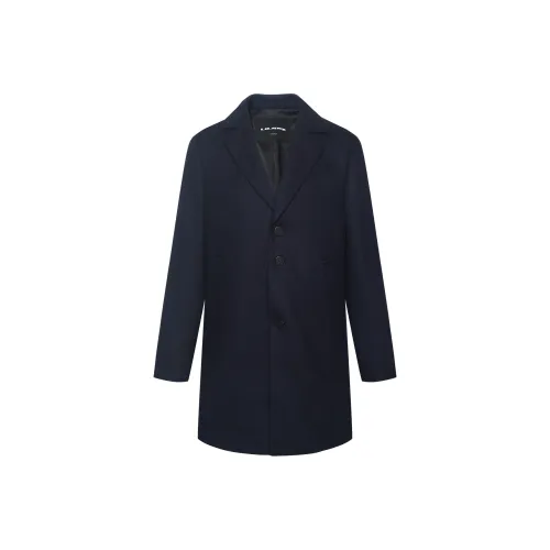LESS IS MORE Темно-синий G5DYR00301 Мужское пальто