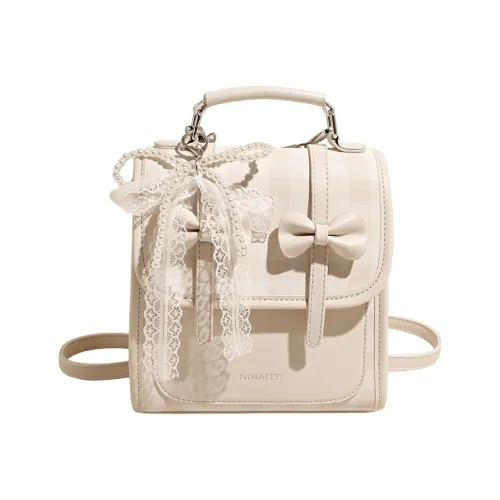 AUNG ПУ (полиуретан) Рюкзак Стандартный Экрю Серебряный Синий Розовый