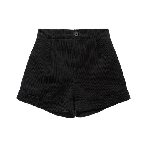 Ouyang Черные Женские Повседневные Шорты