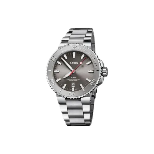 Oris Diving Collection Автоматический Механический Механизм Мужские Часы Серый Циферблат Нержавеющая Сталь Корпус Нержавеющая Сталь Ремешок